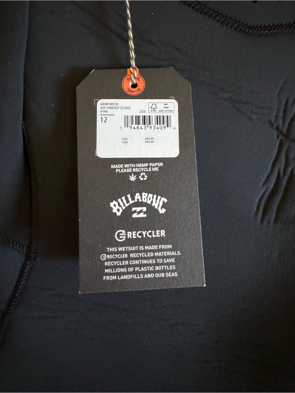 Billabong Women’s Synergy 4/3 Wetsuit - Picture 8 of 8